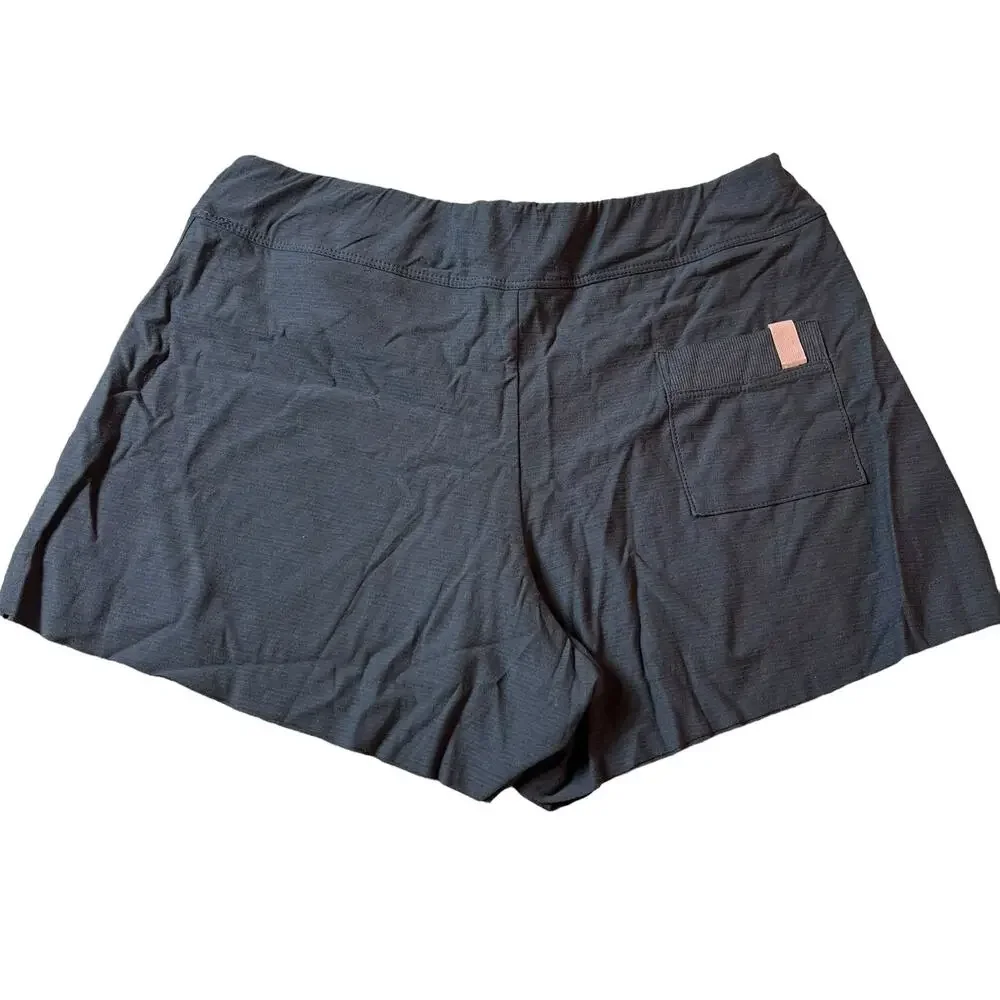 LUNYA Cool Short Eclipse Gray Pocket Cotton Blend Pull On Lounge Sleep XS NEW - Picture 5 of 9